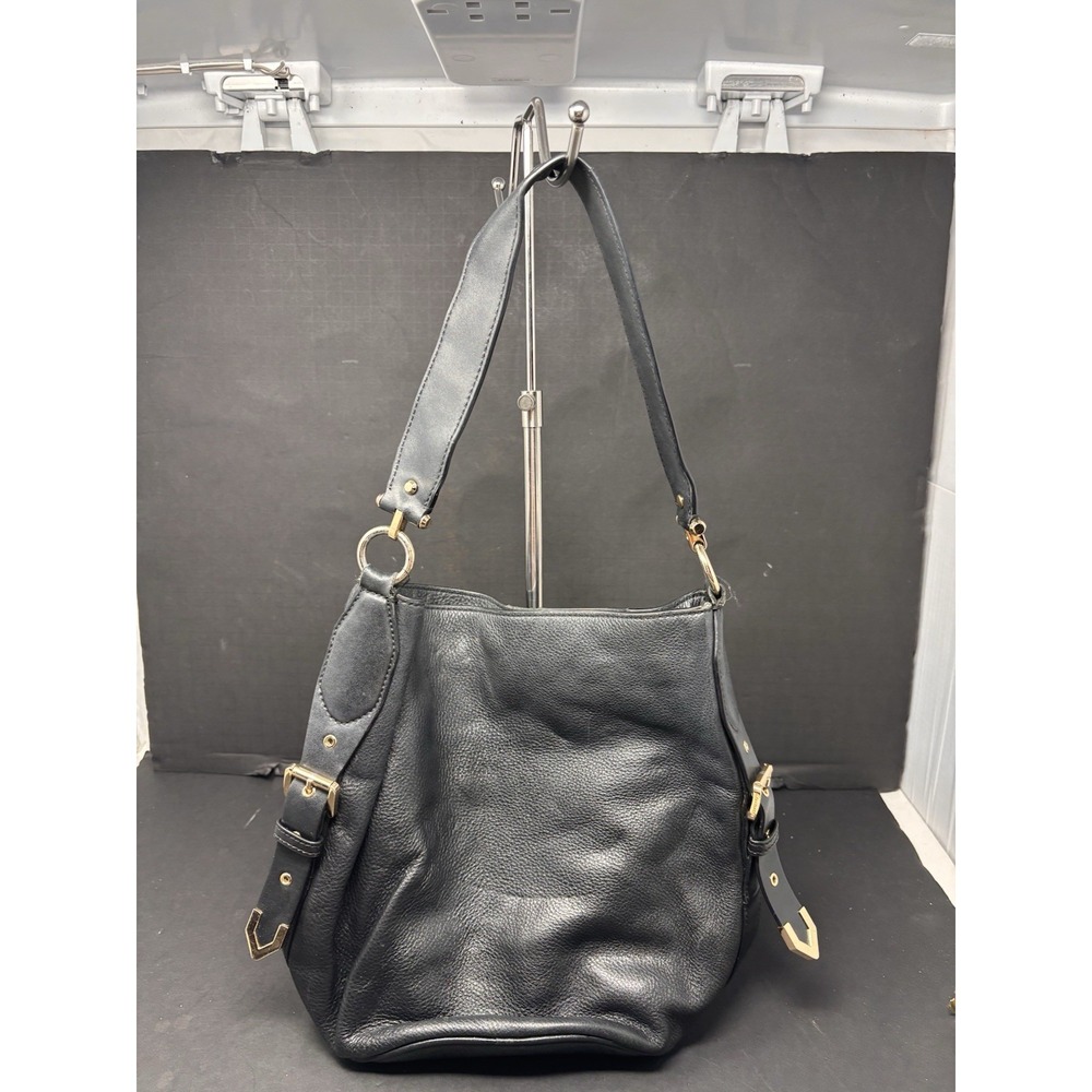 Michael Kors Black Leather Bucket Shoulder Bag